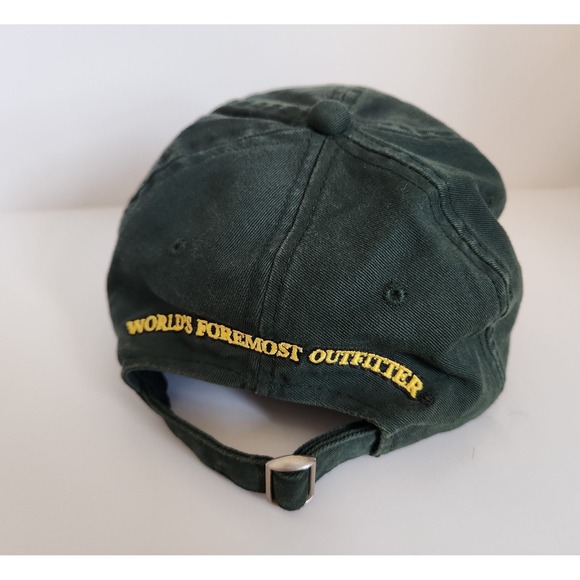 Cabelas Dark Green Yellow‎ One Size Fits Most Adjustable Hat Mens Womens - Picture 3 of 7